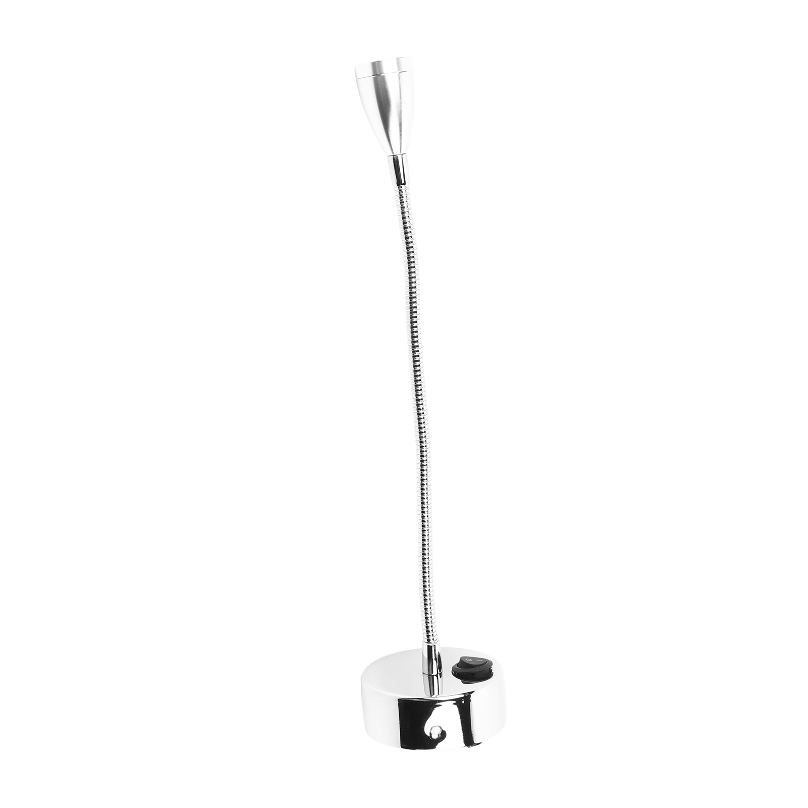 Silberne Led-wandleuchte Mit Flexiblem Schwanenhals, Nachttischlampe, Kaltweiß (typ 2)