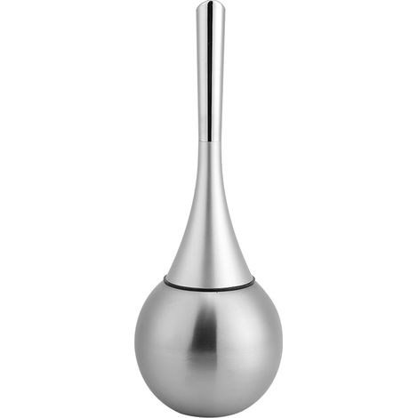 Kreatives Set Mit Halter Für Toilettenbürsten Und Edelstahlsockel (silber)
