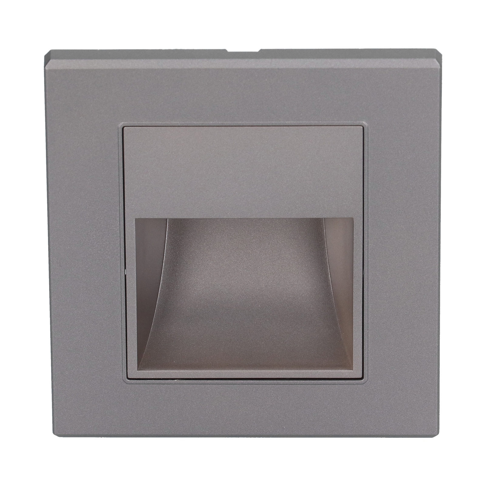 Led-stufenleuchte, Einbauleuchte Für Treppenhäuser Und Flure, Warmweißes Licht, 85–220 V, Grau