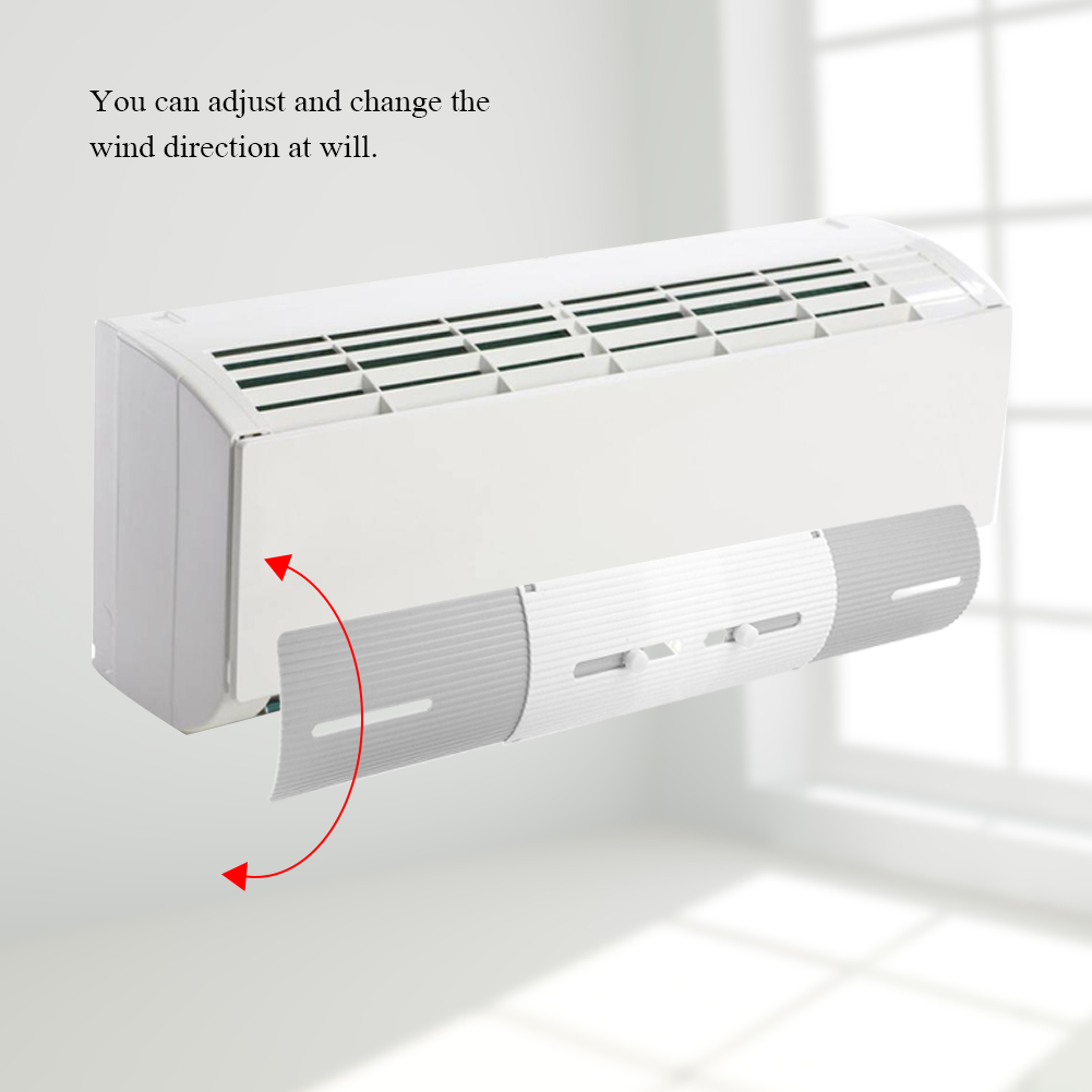 Windabweiser Für Klimaanlage, Einziehbarer Windabweiser, Grau