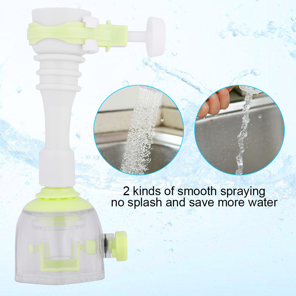 Beweglicher, Wassersparender Verlängerungshahn, Spritzwassergeschützt, Küchenarmatur Mit Sprühfunktion, Grün, 13 Cm