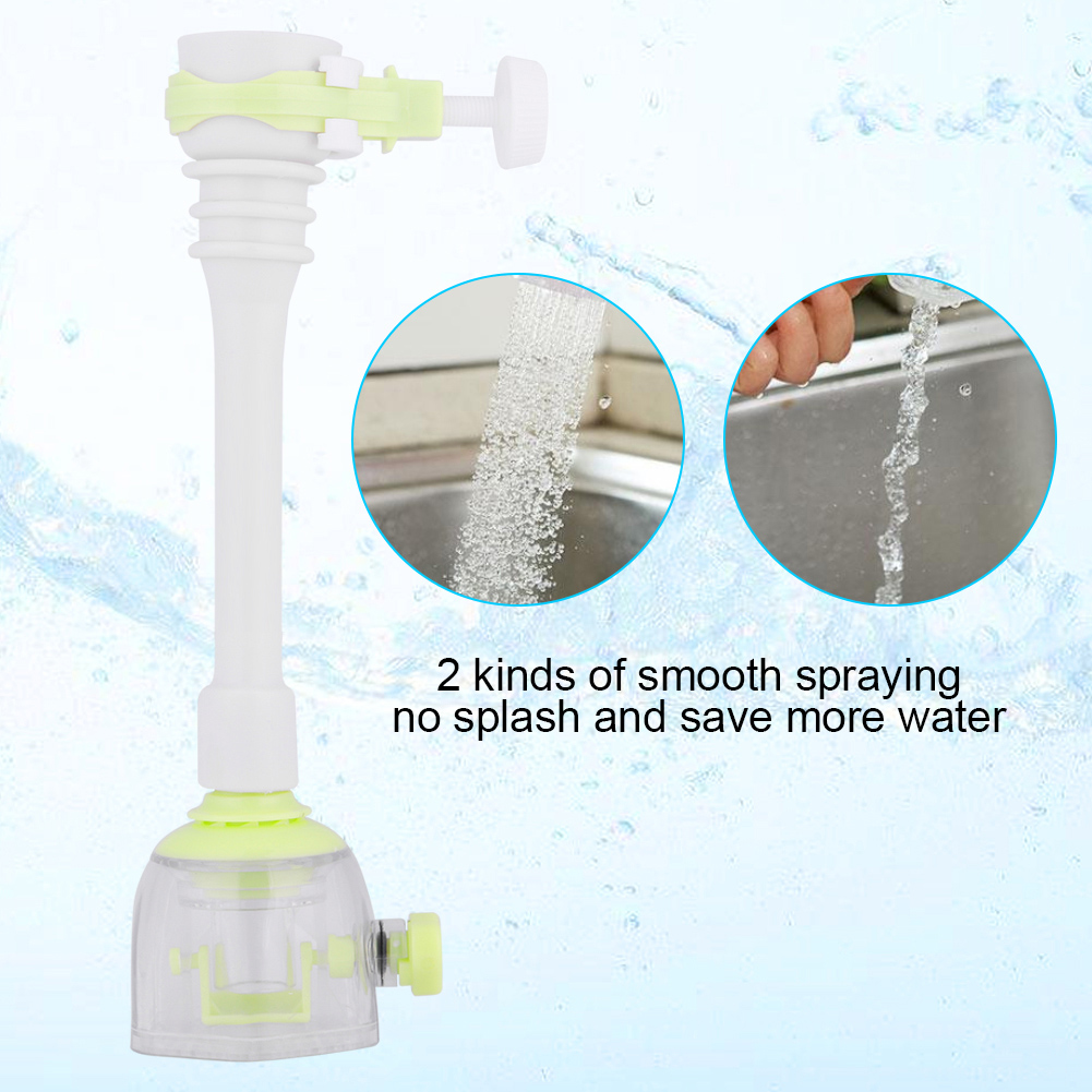 Beweglicher, Wassersparender Verlängerungshahn, Spritzwassergeschützt, Küchenarmatur Mit Sprühfunktion, Grün, 18 Cm