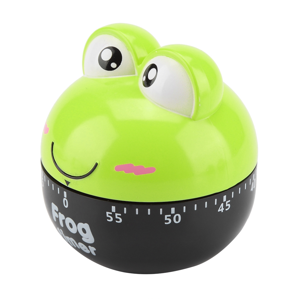 Mechanischer Küchentimer In Tierform Mit Cartoon-motiv Für Die Kochzeitmessung (grün)