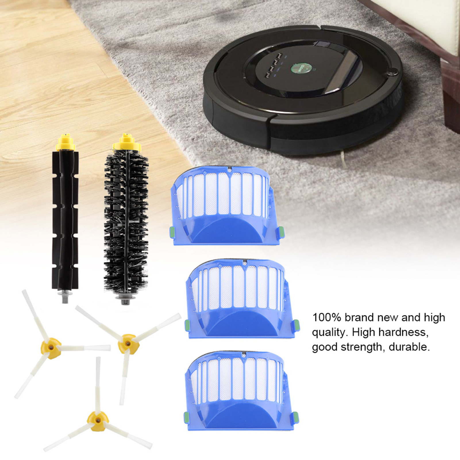 Filter- Und Bürstenset Für Roomba Staubsauger Der Serien 500, 600, 700, 800 Und 900