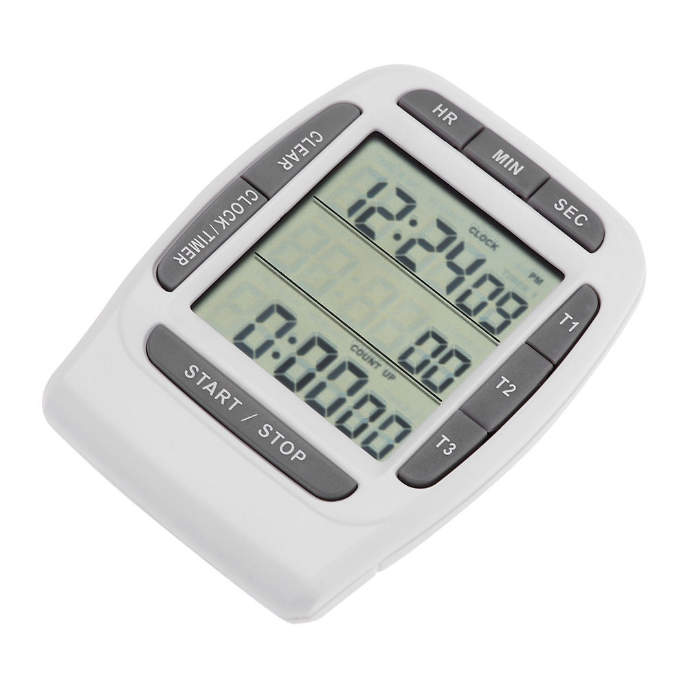 Tragbarer Digitaler Mehrkanal-timer Mit 3 Kanälen Und Lcd-anzeige, Präziser Countdown-uhr