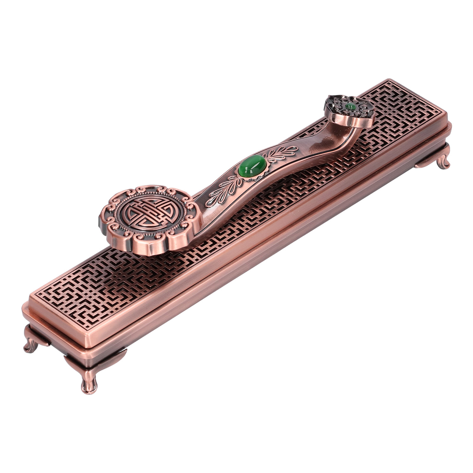 Räucherstäbchenhalter Aus Metall, Ruyi Antik, Für Zuhause, Büro, Yoga, Dekoration, Ornamente, Lila Bronze