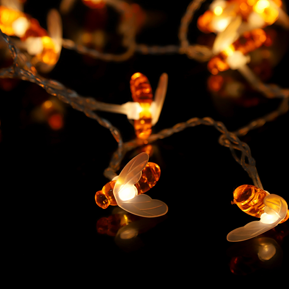 Bienenförmige Lichterkette Mit 10 Leds, Batteriebetrieben, Wasserdicht, Für Den Außenbereich, Hof (1,2 M)