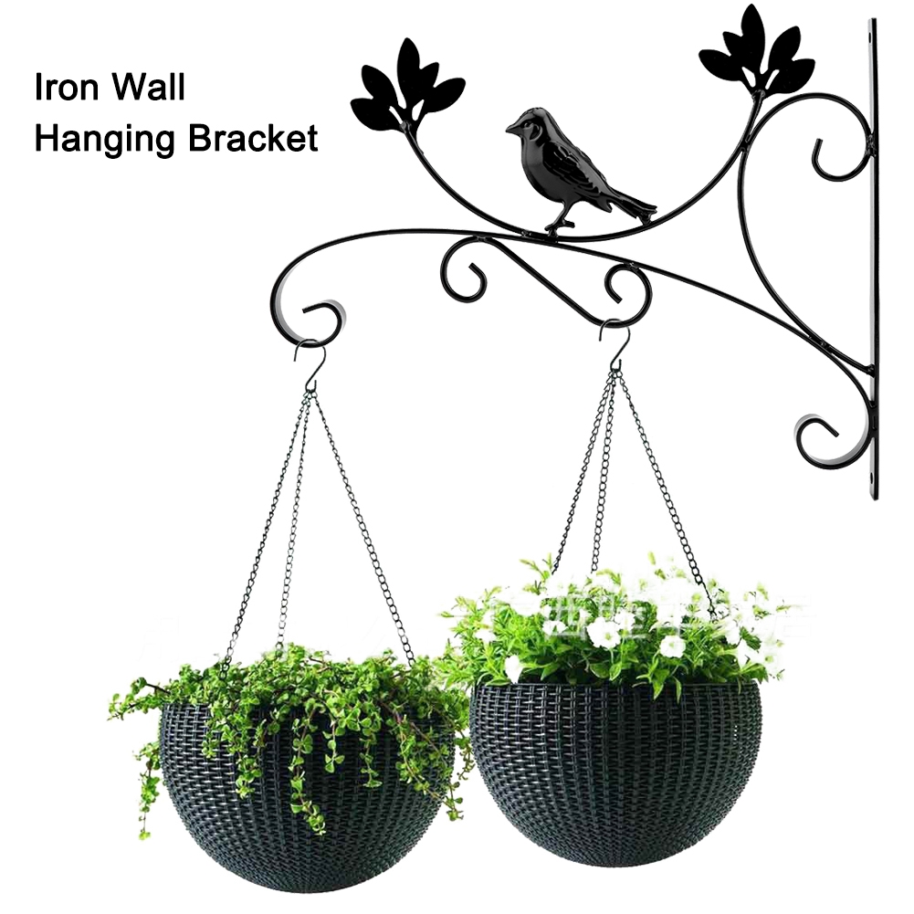 Wandhalterung Aus Eisen, Pflanzenhänger, Blumentopfhaken Für Die Dekoration Von Haus Und Garten