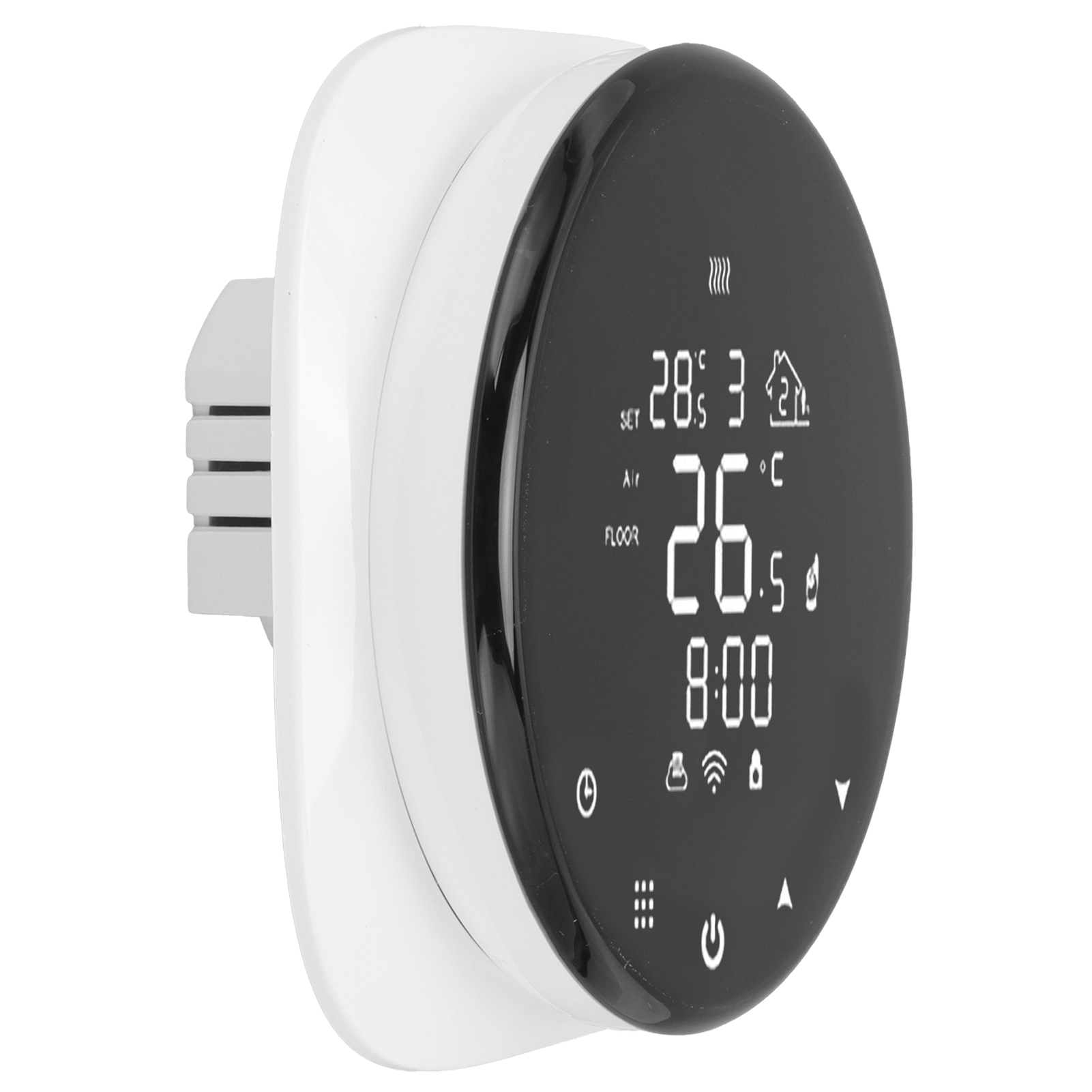 Intelligenter Wlan-thermostat 16a Für Wasser-/elektro-fußbodenheizung, Gas- Und Warmwasserboiler, Ac 90–240 V