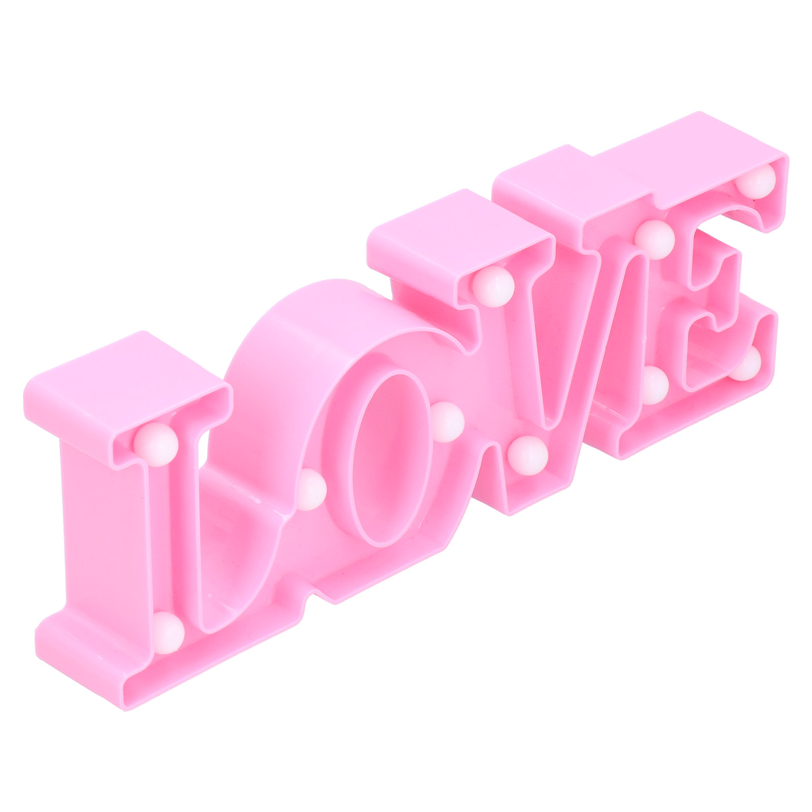 Love-lampe Mit 10 Leds – Nachtlicht Für Heiratsanträge, Liebeserklärungen, Hochzeitstage, Partys – Warmweiß/rosa