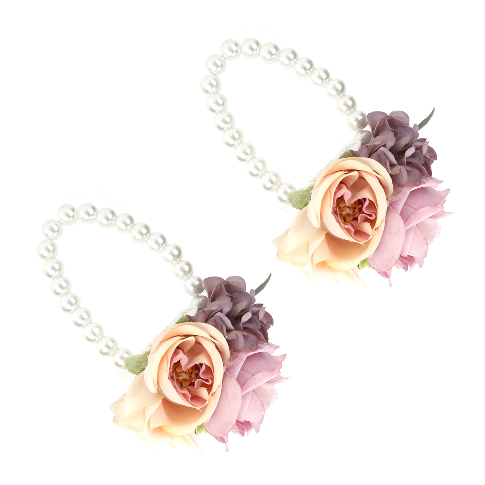 2 Stück/beutel Künstliche Handblumen Für Brautjungfern, Ideal Für Hochzeitsfeiern, Cocktailpartys Und Mehr – Lila