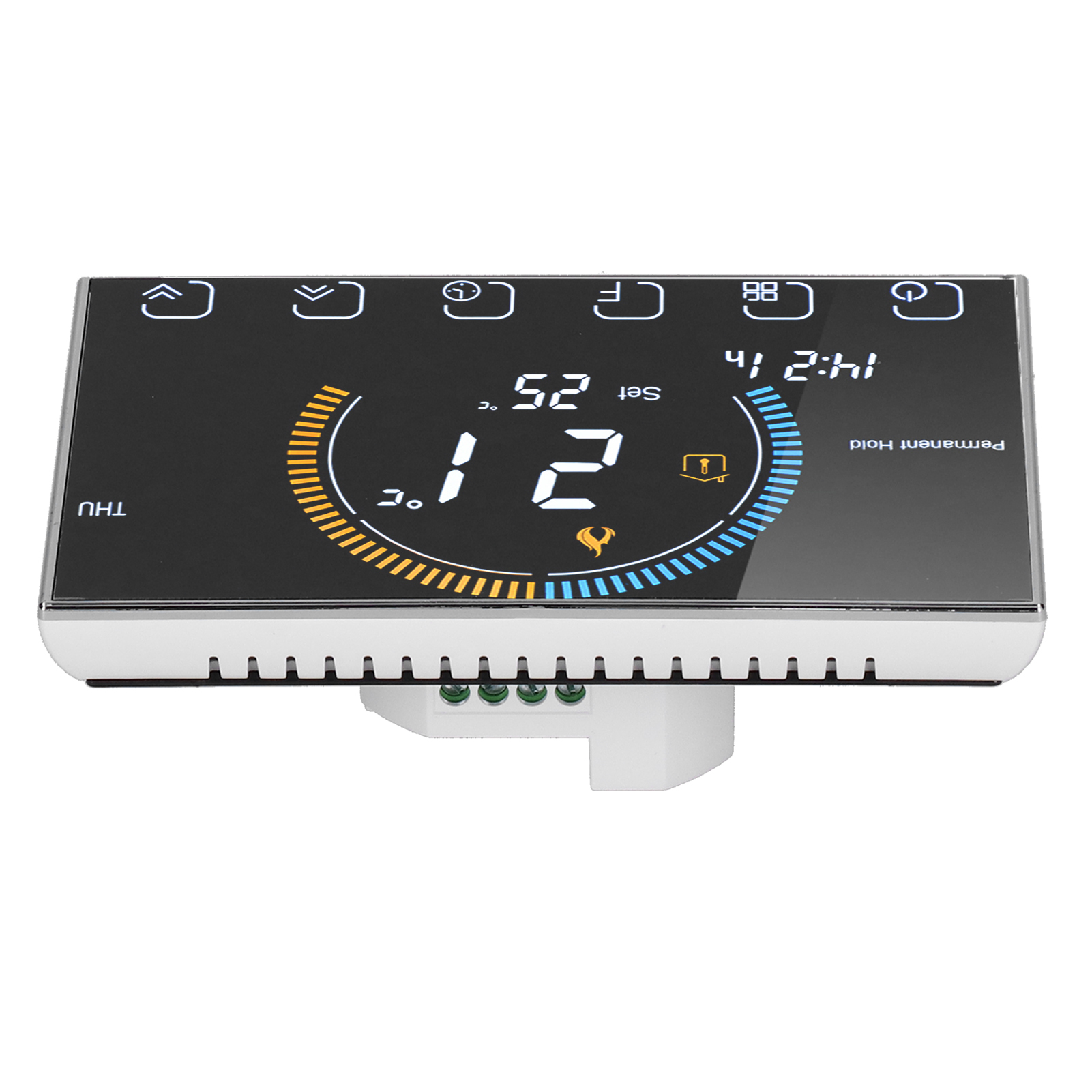Intelligenter Haushaltsthermostat Mit Lcd-hintergrundbeleuchtung Und Temperaturregler Für Wasser Und Gas, Ac95240v (bht8000gcblack)