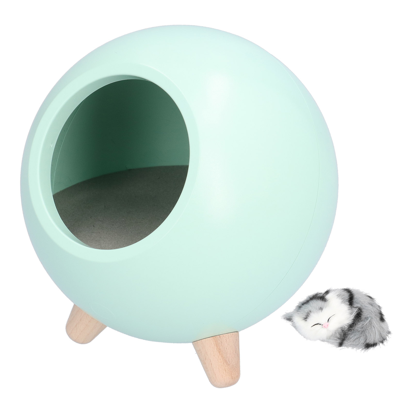 Usb-atmosphärenlampe Für Kinderzimmer, Mädchen, Nachttischlampe Mit Cartoon-led, Warmweißes Licht, Grün