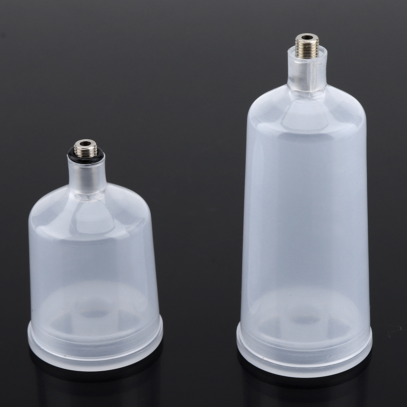 2-teiliges Set Kunststoff-sprühpistole Airbrush-becher Fastmover Gewindeanschluss