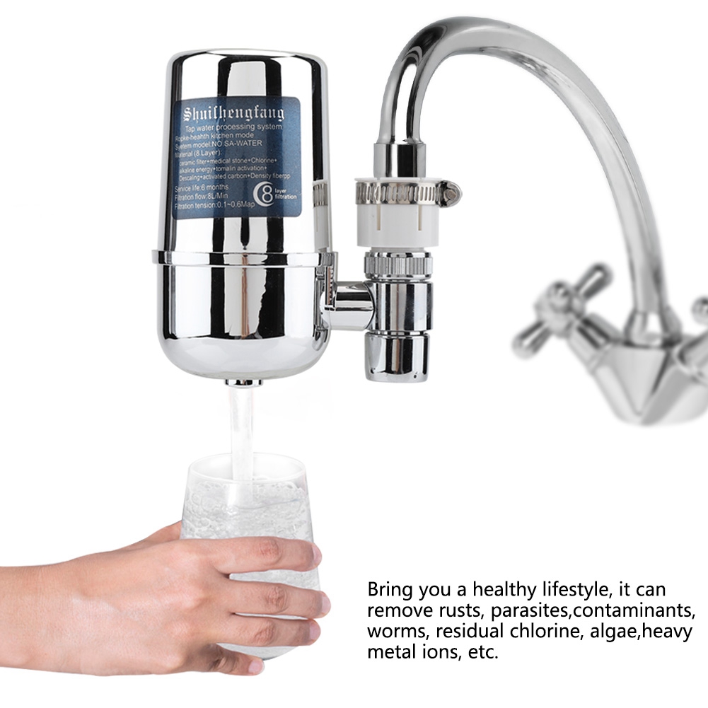Wasserfilter Für Küchenarmaturen Entfernt Schadstoffe Und Reinigt Den Filter.