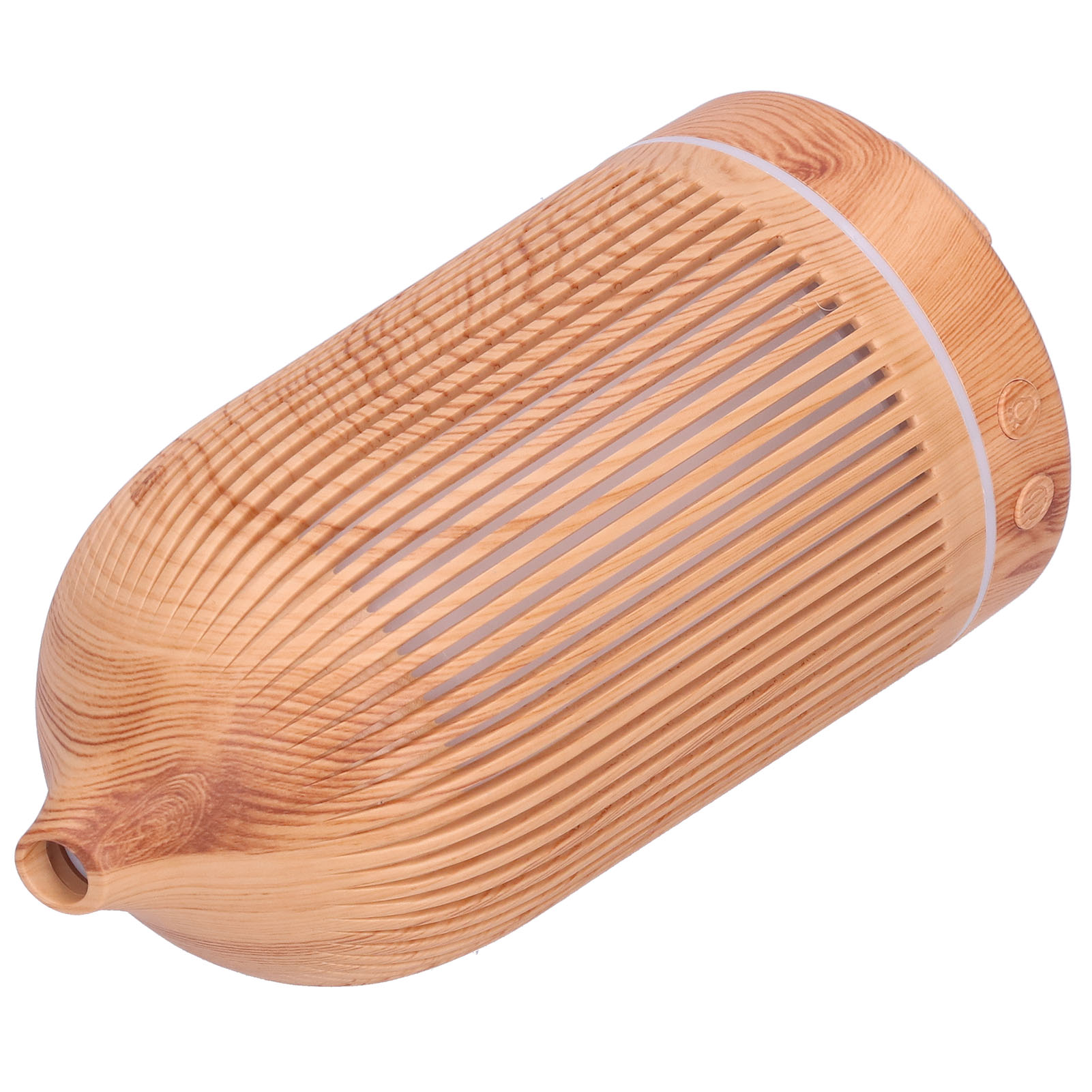 200-ml-mini-luftbefeuchter Mit Hohlkammer, Nachtlicht, Usb-betriebener Aromadiffusor (5 V), Helle Holzmaserung