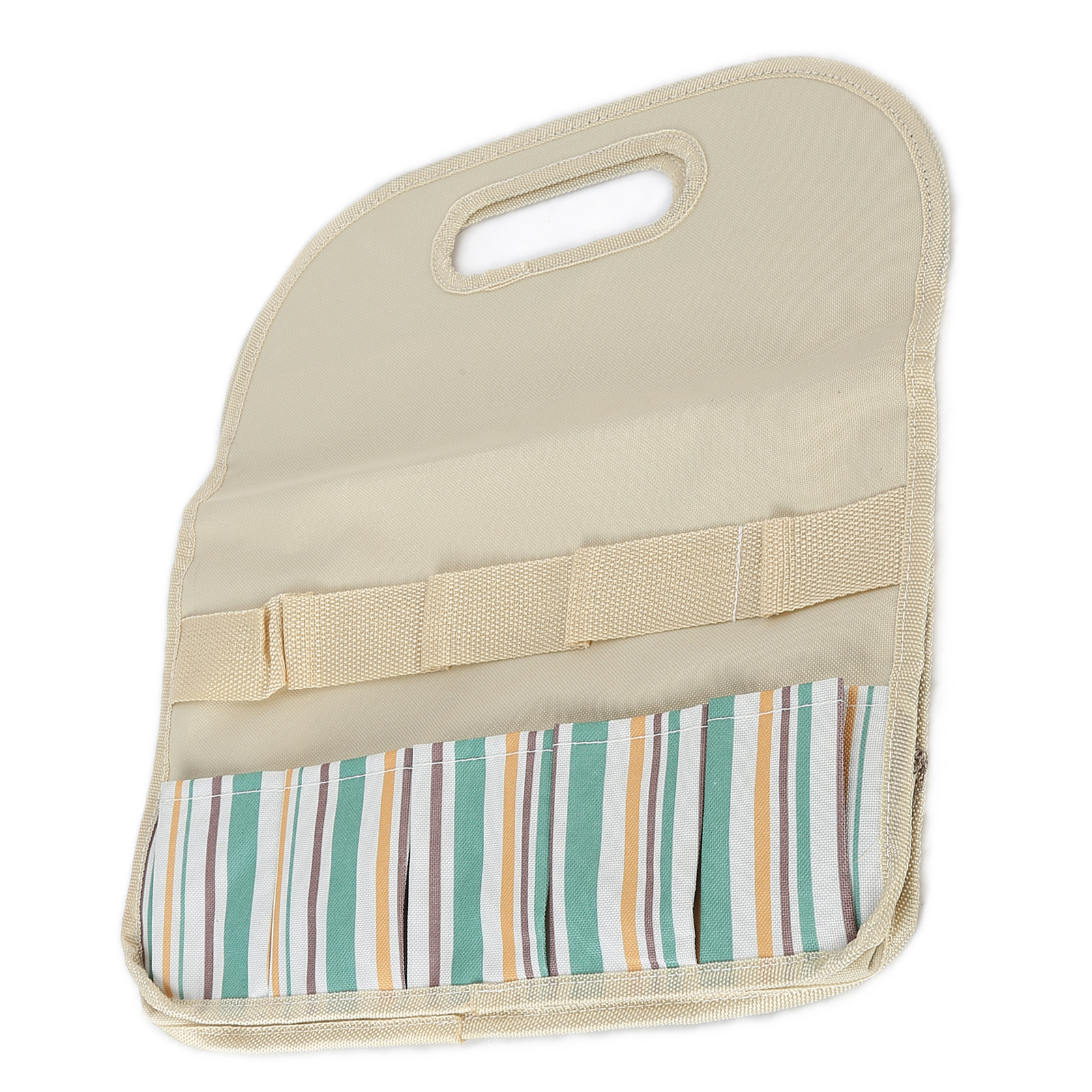 Werkzeugtasche Mit Großem Fassungsvermögen, Farblich Abgestimmt, Tragbar, Für Garten, Haushalt Und Holzbearbeitung, Aufbewahrungstasche, Khaki-streifen