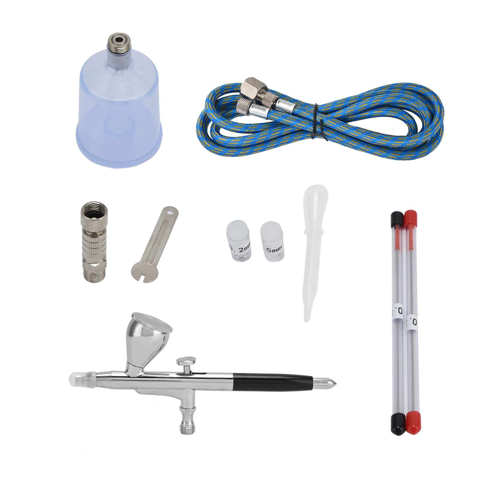 G1/8 Airbrush-set Mit Spritzpistole, Sprühbehälter, Düsen Und Nadel Für Diy-airbrush-malerei Und Heimdekoration