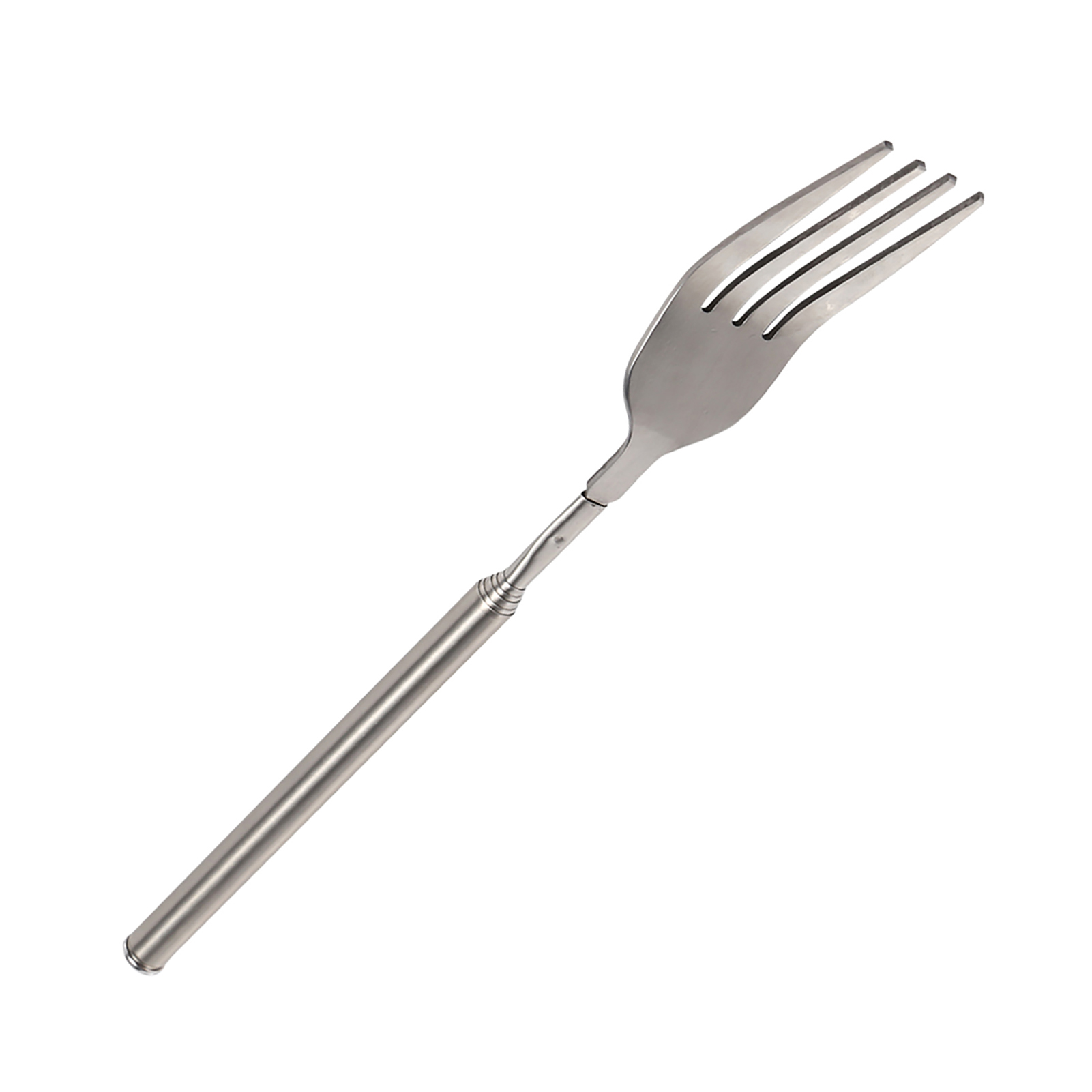 Teleskop-gabel Zum Grillen, Ausziehbar, Für Abendessen, Obst Und Desserts, Mit Langem Griff, Edelstahlbesteck