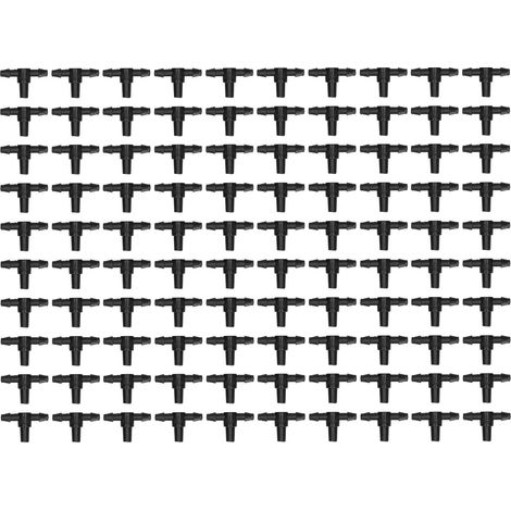100 Stück 4/7 Schlauchverbinder-t-stücke Für Garten-tropfbewässerungssysteme