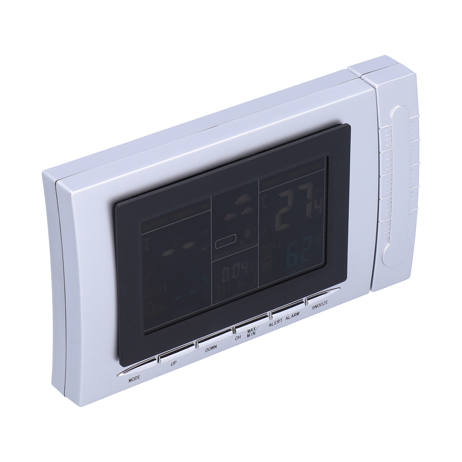 Ts-h134g Drahtlose Wettervorhersagestation Mit Thermometer, Hygrometer, Wecker Und Kalender