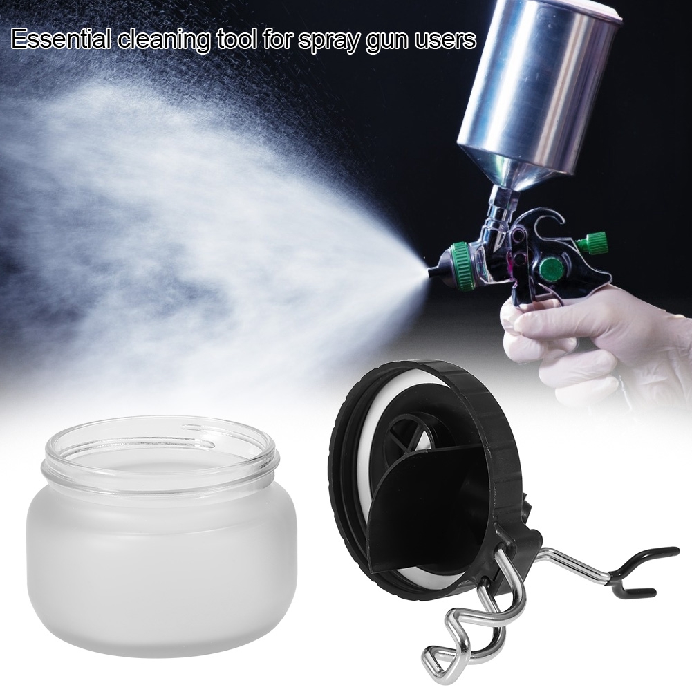Reinigungsset Für Airbrush-pistole: Topfhalter, Farbbehälter, Flasche, Reinigungsnadel, Düse, Bürste