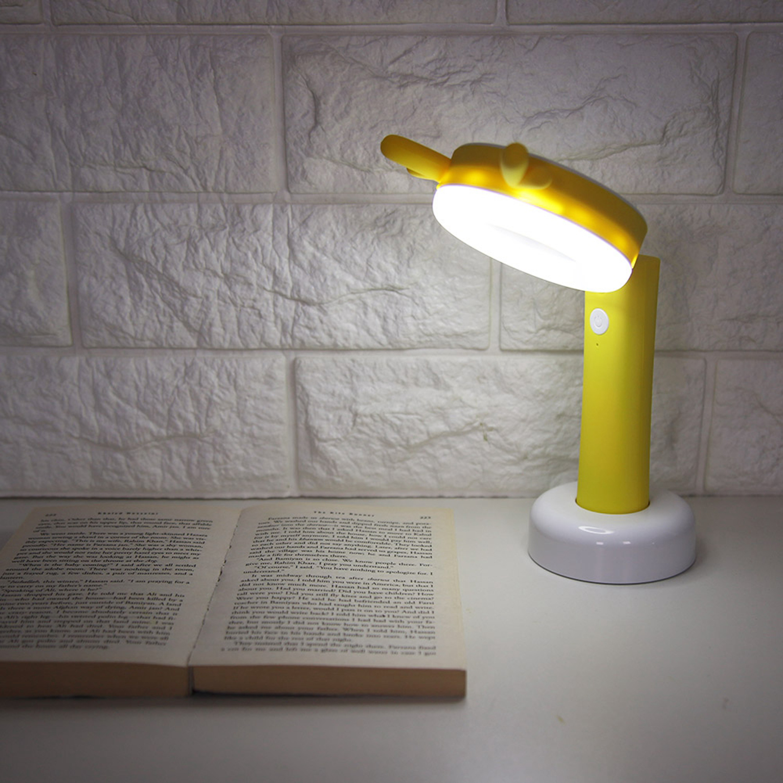 Leichte, Faltbare Led-tischleuchte Mit Usb-ladefunktion, Gelb, Ideal Zum Lesen Und Lernen