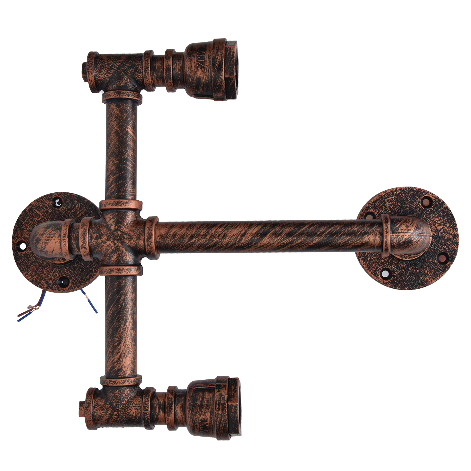 Doppelte Wandleuchte Aus Eisen Im Steampunk-stil Mit E27-fassung Für Industrielle Inneneinrichtung, 220 V