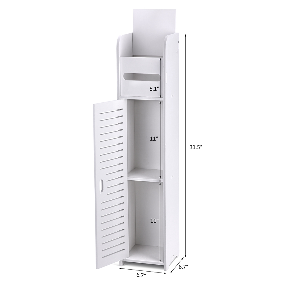 Wc-nebenschrank, 80 Cm Hoch, 17 Cm Breit, Wasserdicht, Hochstabil, Badezimmer-aufbewahrungsschrank