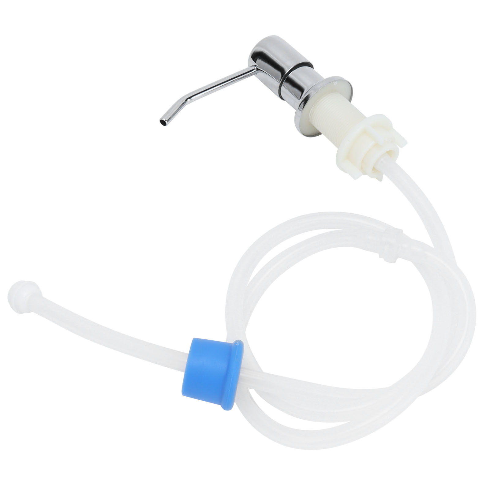Seifenpumpen-set Fürs Waschbecken, Seifenspenderkopf Aus Edelstahl 304, Silikonschlauch Für Küche Und Bad