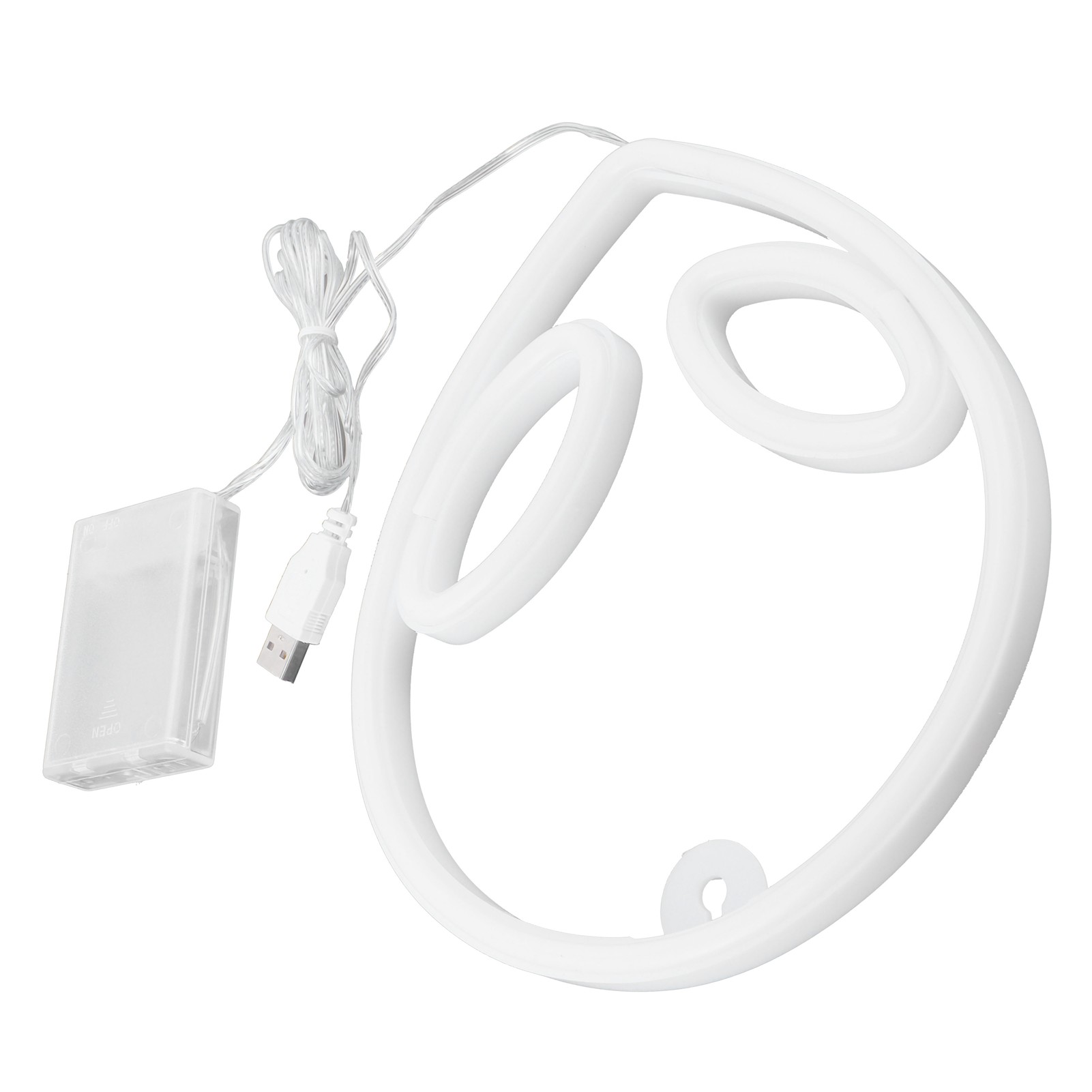 Neonlicht In Alienform, Farbenfrohes Led-neonschild Für Hochzeits- Und Partydekoration, Usb-/batteriebetrieben