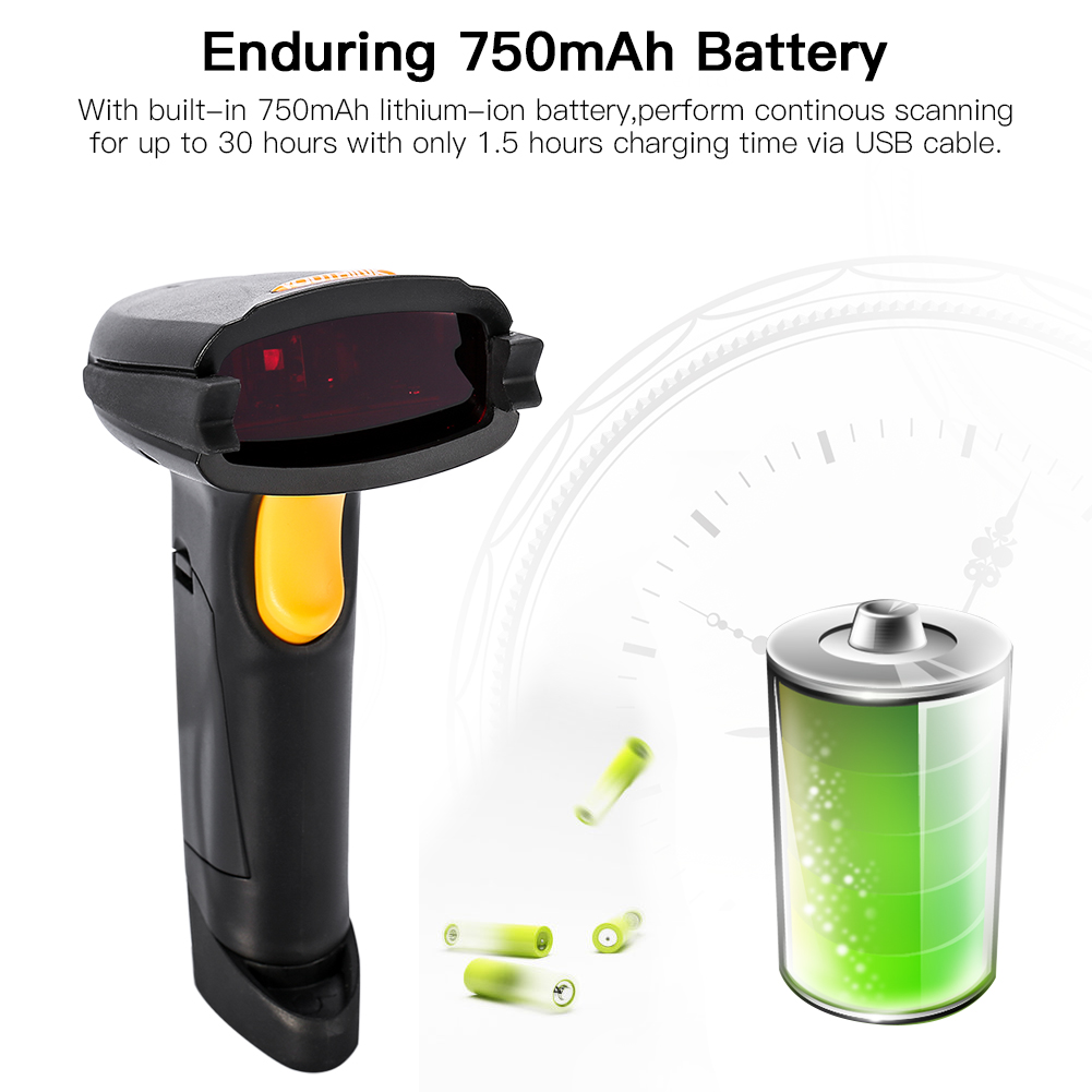Kabelloser Barcode-leser, Handheld-laser-barcode-leser, Bluetooth-/usb-kompatibel
