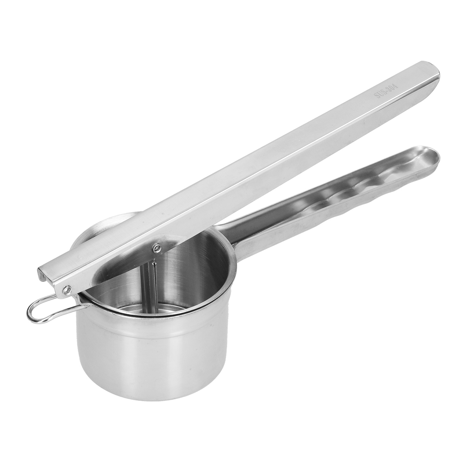 Manuelle Kartoffelpüreemaschine Aus Edelstahl, Hand-küchen-lebensmittelsieb, Kartoffelpresse