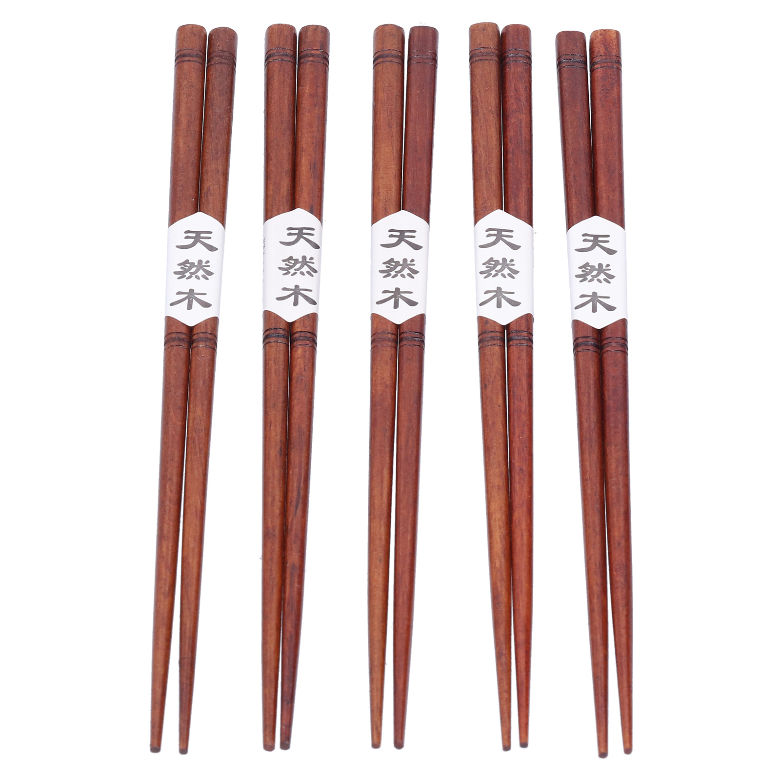 5 Paar Essstäbchen Aus Holz, Robust, Handgefertigt, Für Hot Pot, Zuhause Und Restaurant, 23,6 Cm Lang