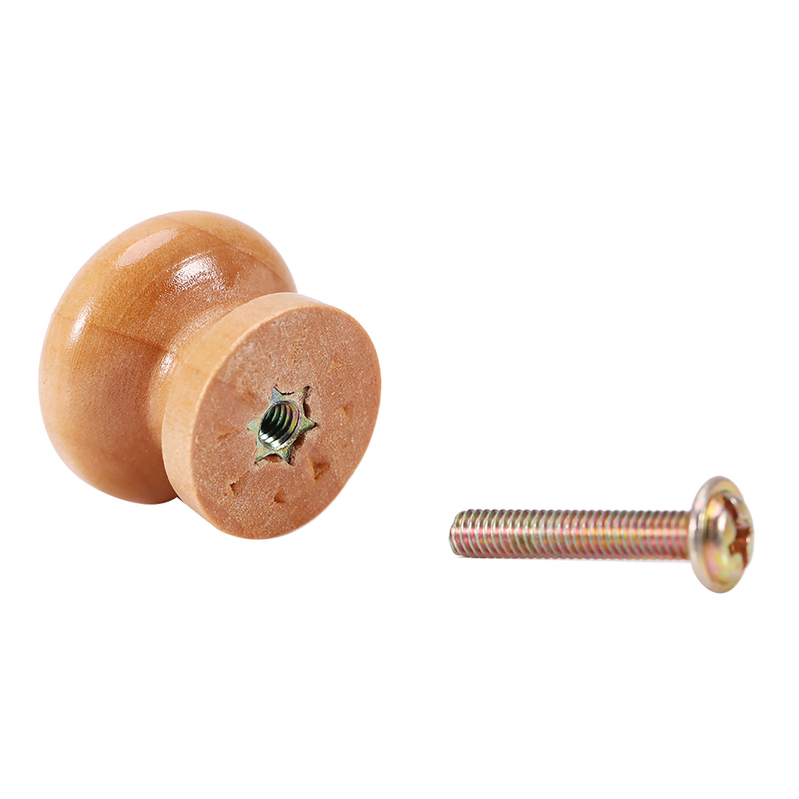 10 Stück Möbelgriffe Aus Naturholz Für Küchenschränke, Schubladen Und Türen (l 33 Mm)