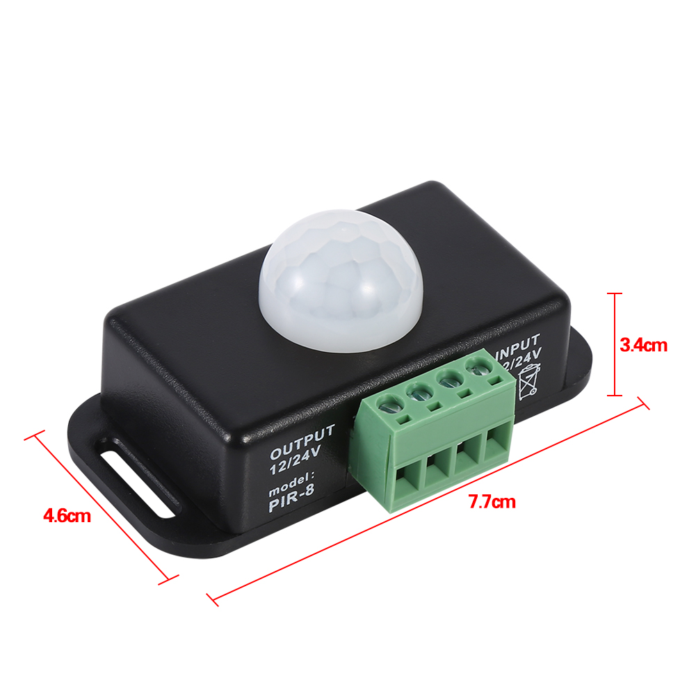 12v/24v Dc Infrarot-pir-bewegungsmelder Mit Schalter Für Led-lichtleisten