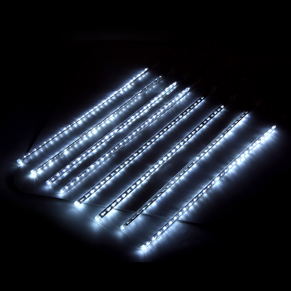 Wasserdichte Smd2835 Led-lichterkette Mit 8 Röhren, 50 Cm, Weiß, Eu-stecker
