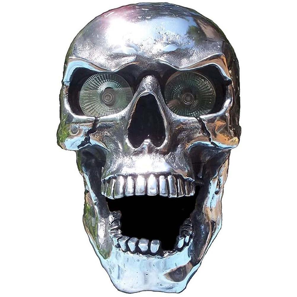 Motorrad-totenkopf-anhänger, Totenkopflampe, Totenkopf-dekoration, Schmuck, Totenkopflampe Aus Kunstharz, Halloween-party Im Freien (leuchtender Stil)