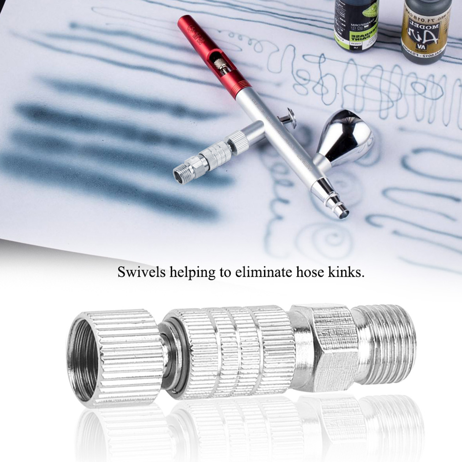Schnellkupplungs-set Für Airbrush-luftschlauch, 1/8''-anschlüsse