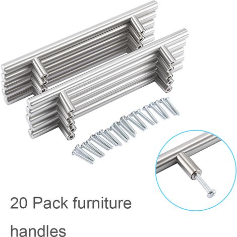 20 Stück/packung 200 Mm Möbel-t-stangengriffe, Zugknöpfe, Küchentür- Und Schrankknöpfe
