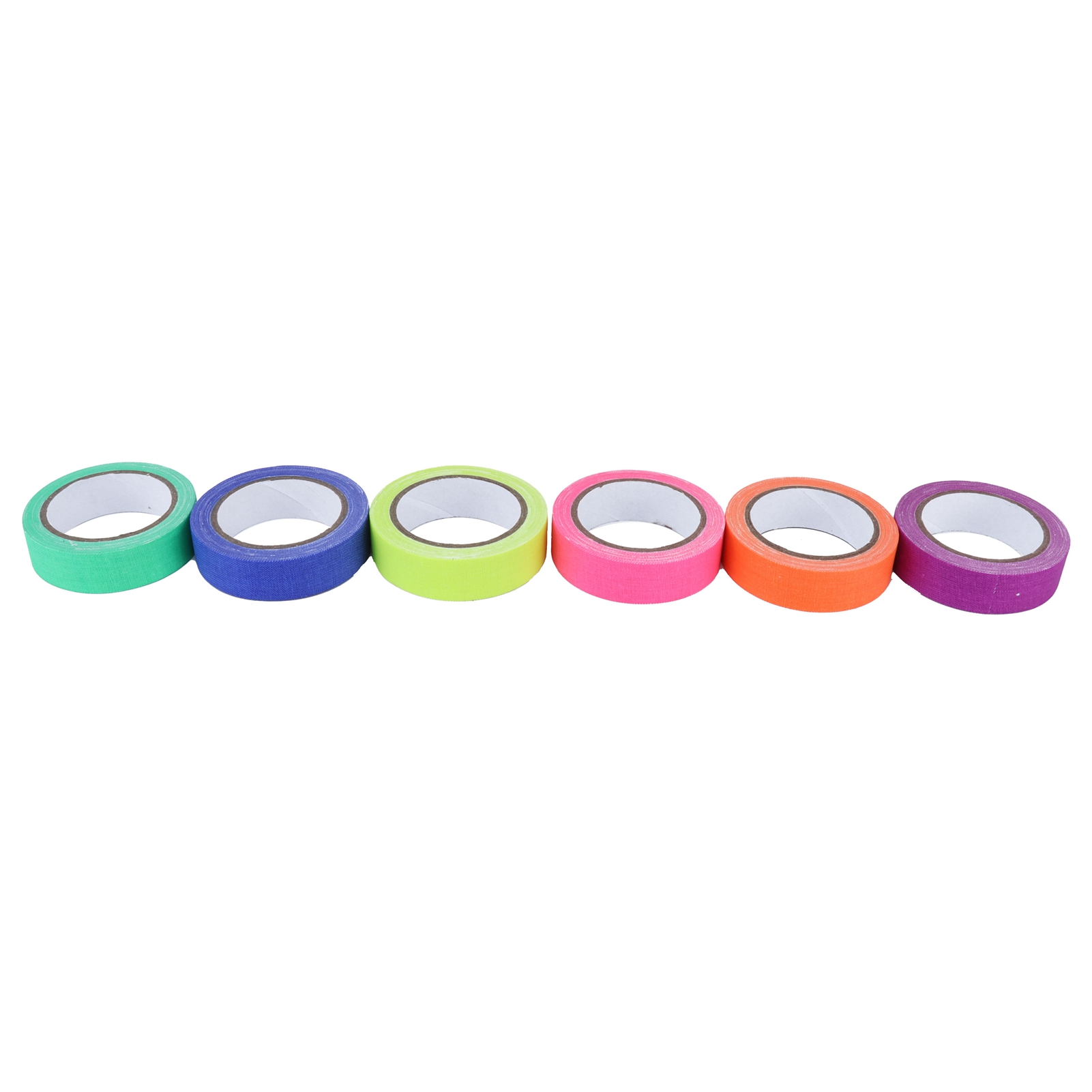 6 Stück Klebeband, 6 Farben, Fluoreszierend, Uv-beständig, Baumwollgewebe, Bühnenrequisite