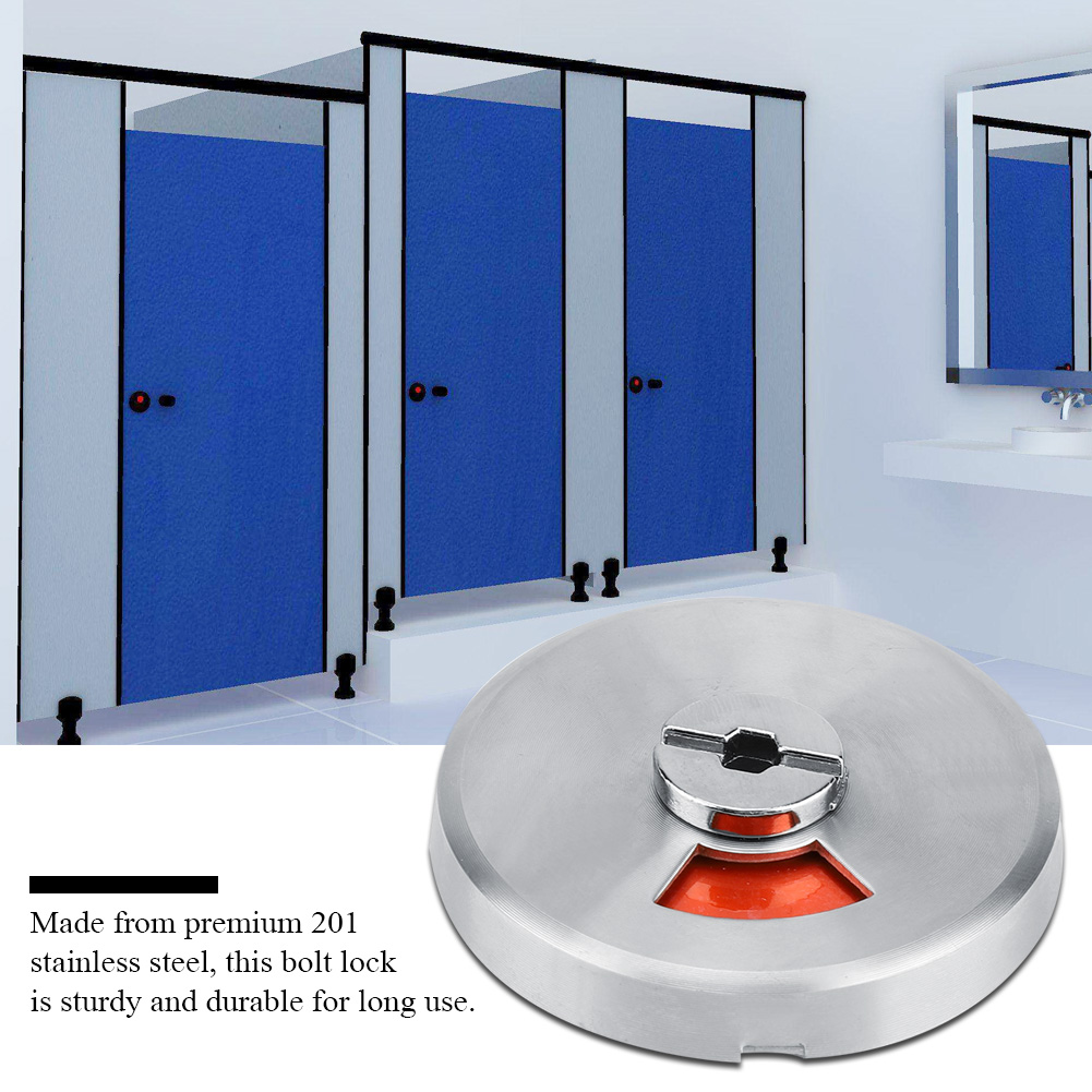 Badezimmer-wc-türschloss Mit Sichtschutzriegel, Frei-statusanzeige Und Schraubbefestigung