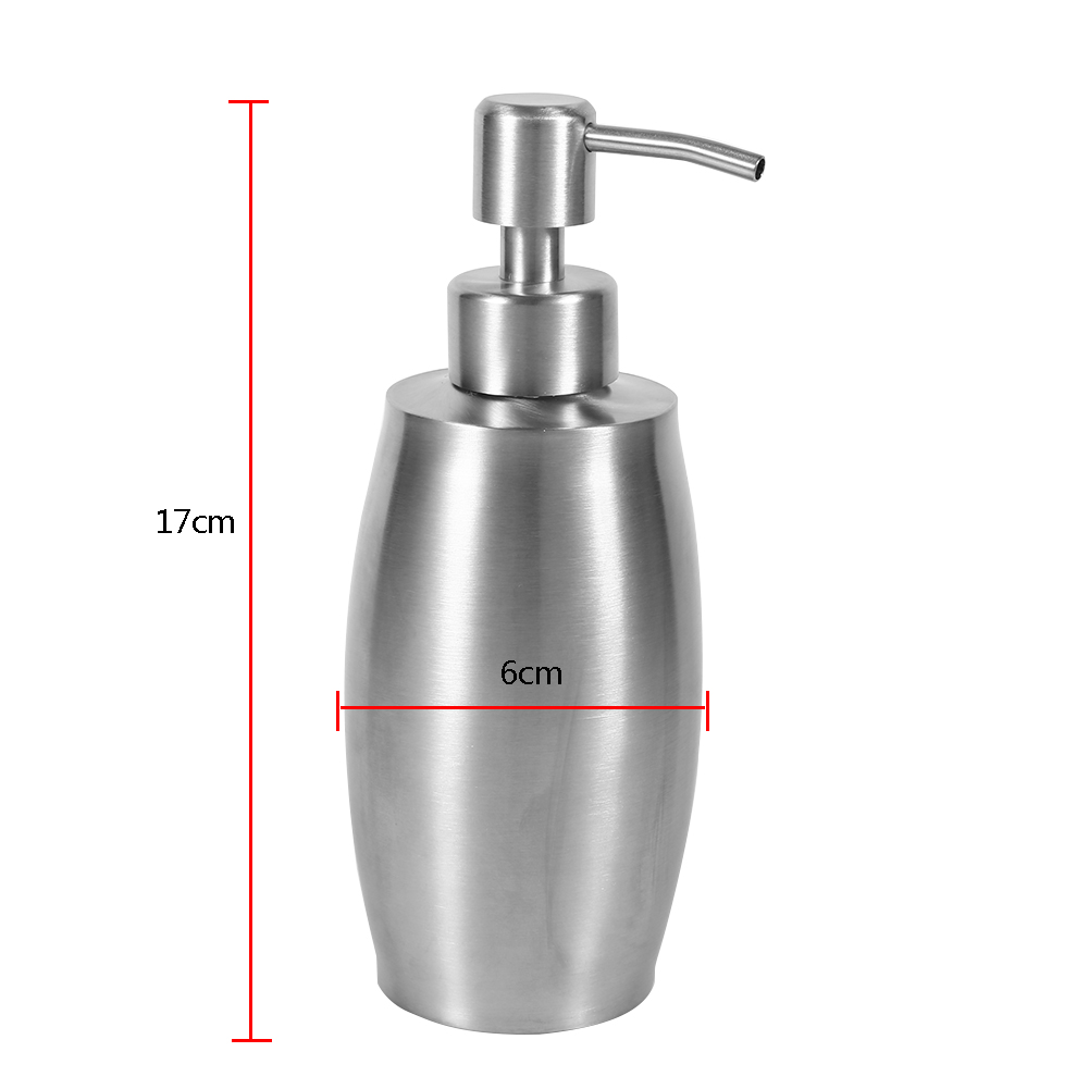 Stück 304 Edelstahl-shampoo-duschpumpe, Lotion-spender, Flüssigflasche, 350 Ml