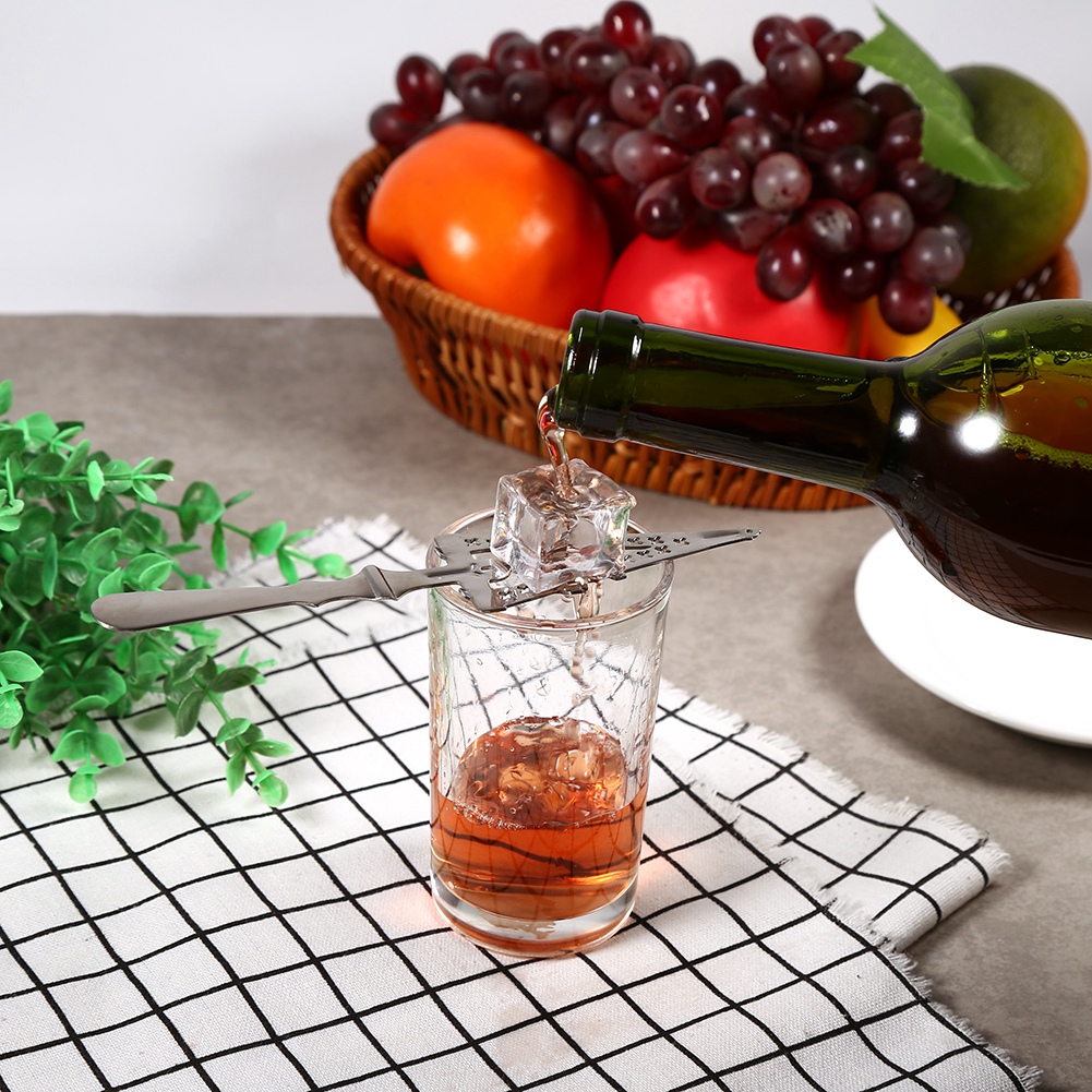 1x Cocktailglas Aus Edelstahl 304 Mit Trinkfilter Und Wermutlöffel (nr. 2)