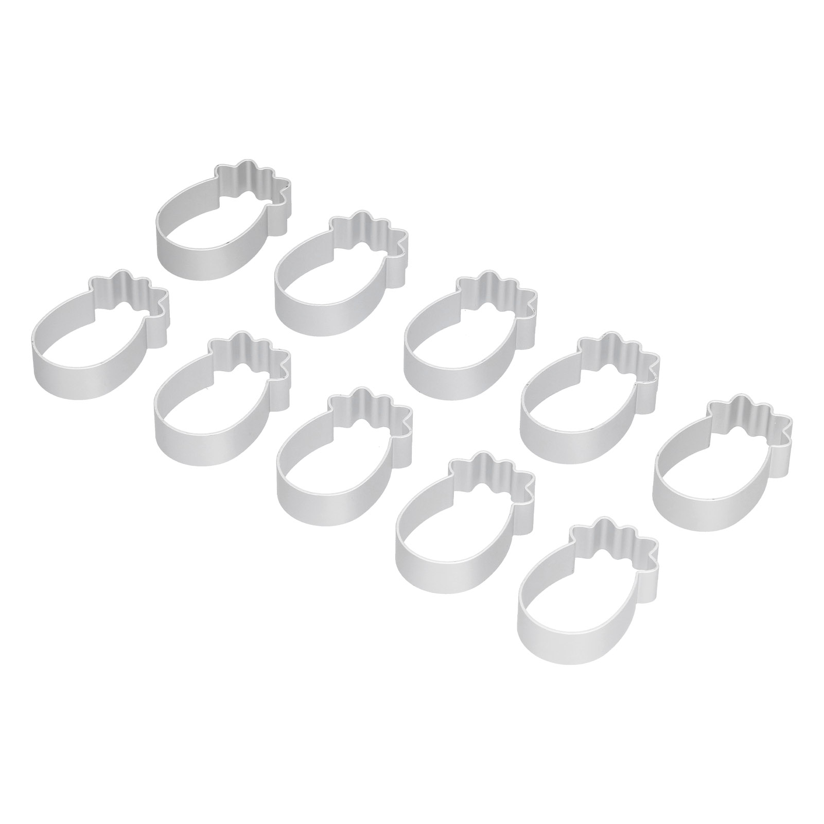 10-teiliges Set Mondkuchenformen Aus Edelstahl, Keksausstecher, Plätzchenausstecher, Diy-backform-set, Ananasform