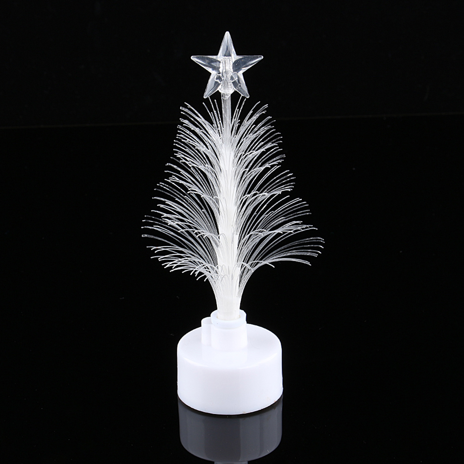 Mini-led-nachtlicht Mit Bunter Glasfaseroptik, Weihnachtsbaumlampe, Weihnachtsgeschenk