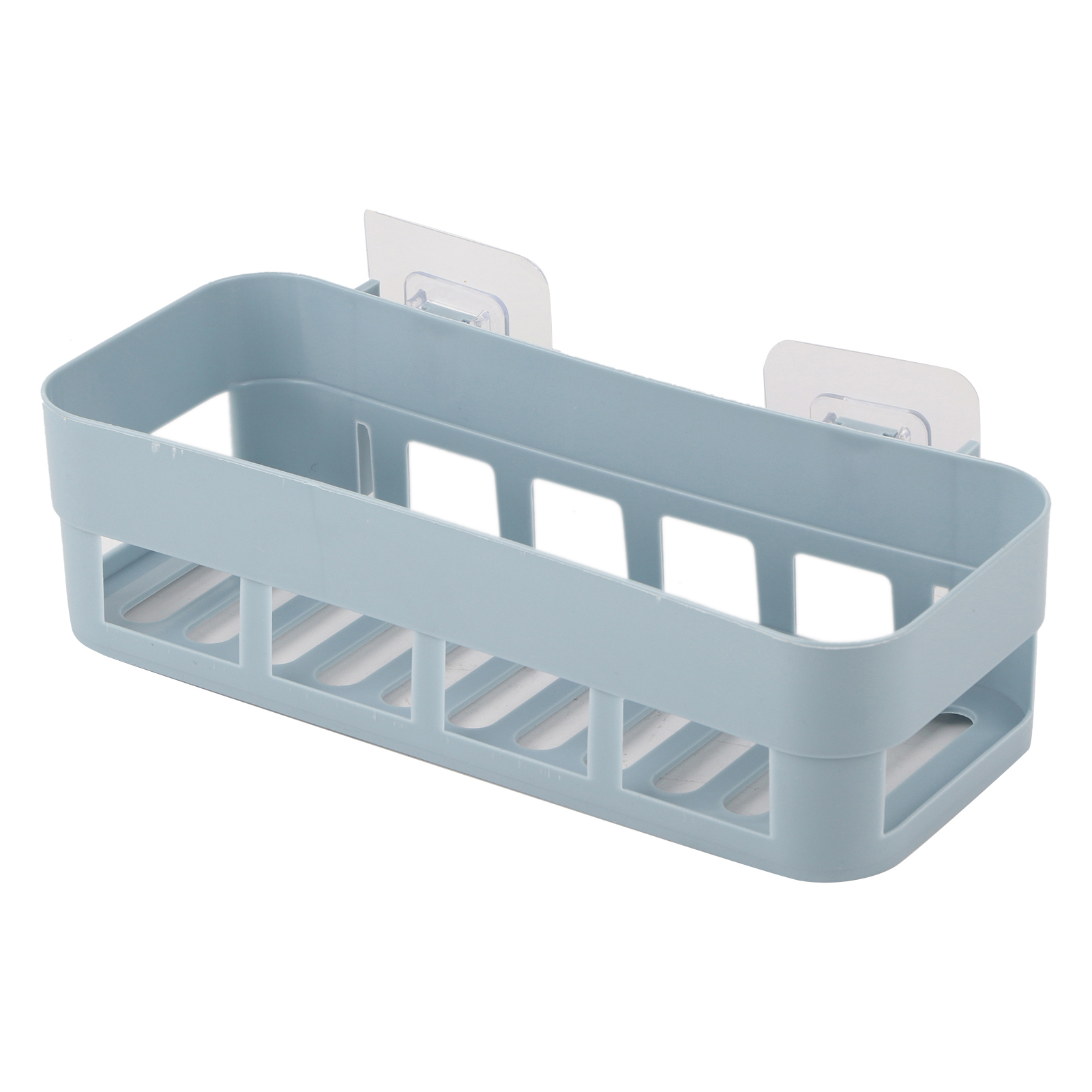 Stück Neues Eckwandregal Mit Stangendesign Für Bad Und Küche, Duschablage (blau)