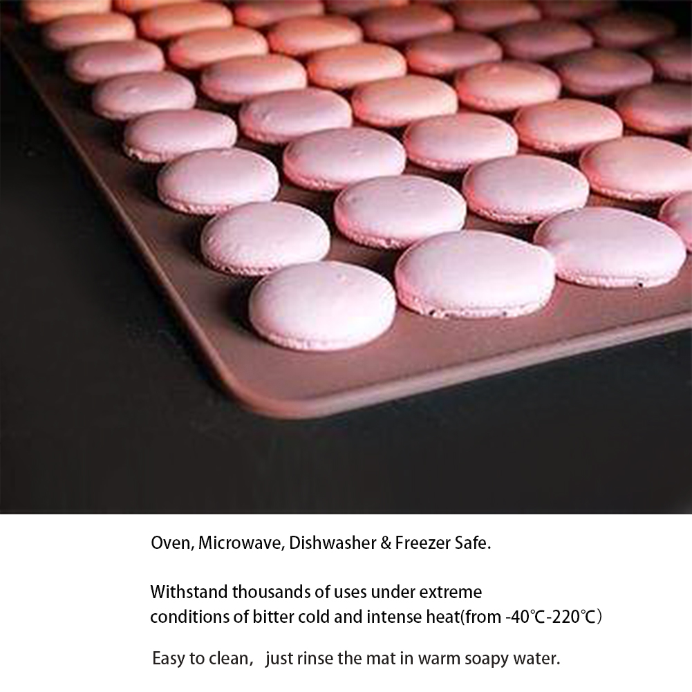 Silikon-backmatte Für Makronen, Antihaftbeschichtet, Ideal Zum Backen Von Makronen Und Anderen Keksen