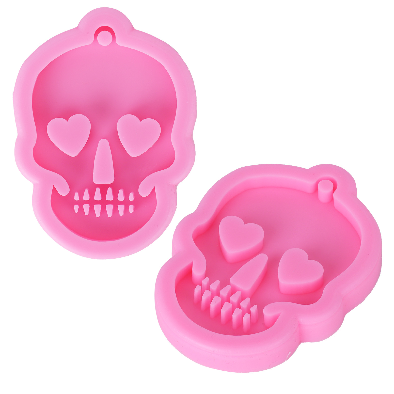 Silikonform Zum Selbermachen: Totenkopf-schlüsselanhänger, Schokoladen-fondant-form, Backform, Tortendekorationswerkzeug