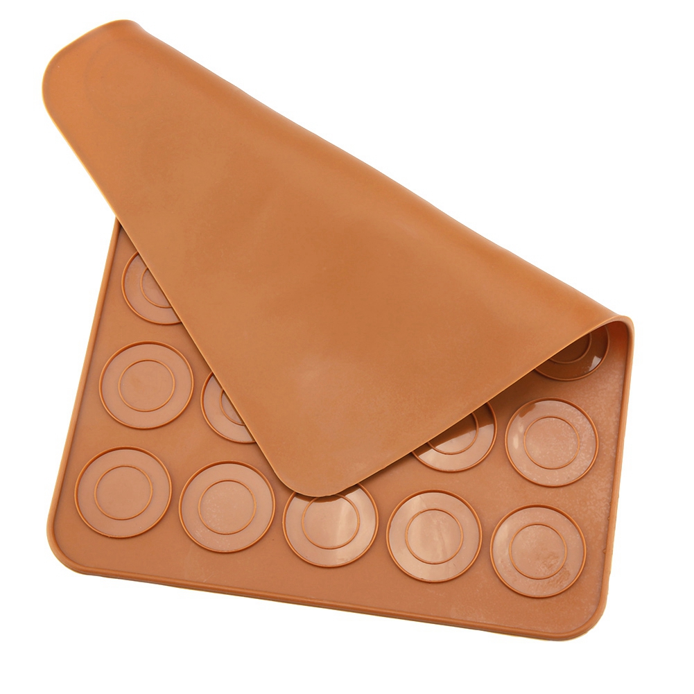 Stück Silikon-backmatte Für Macarons Mit 30 Runden Löchern